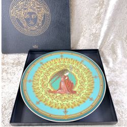 Versace by Rosenthal Christmas plate from 1995 diameter 31 cm Vintage New In Box