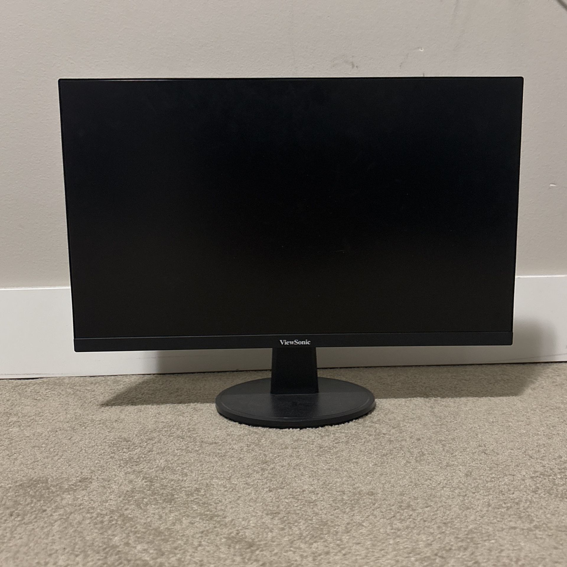 View Sonic Monitor With Cord And In Good Condition