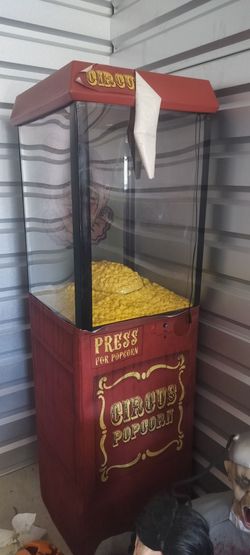 Animated Circus Popcorn Machine Halloween Prop – Sound & Lights