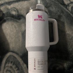 White And Pink Stanley 40oz