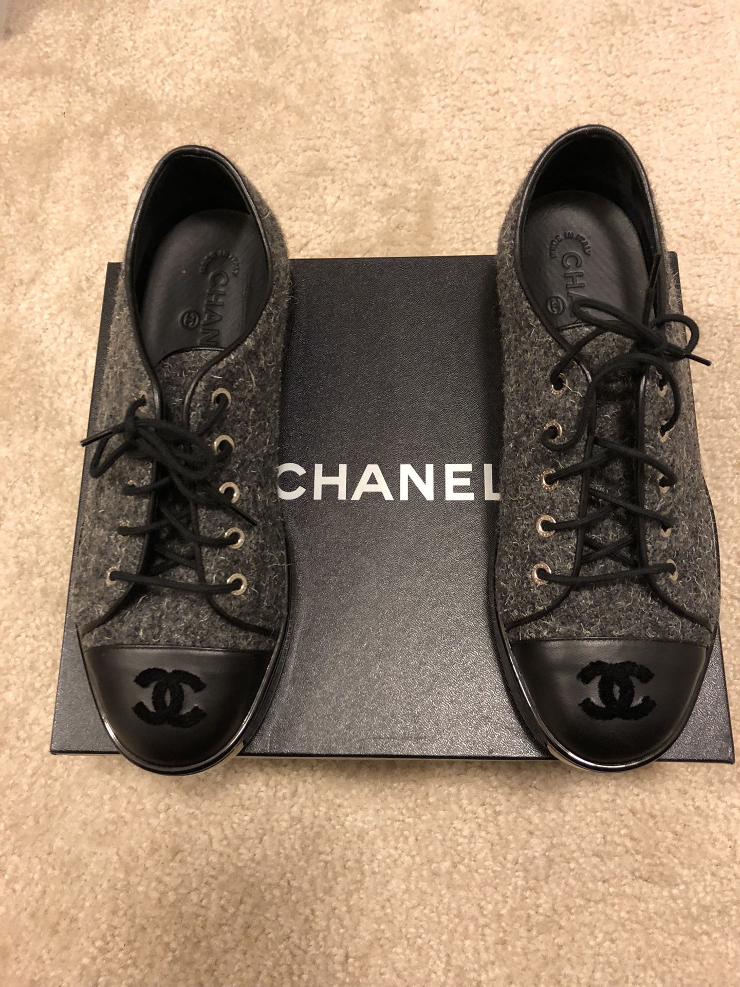 Used Authentic Chanel Shell Toe Shoes for Sale in Waldorf, MD