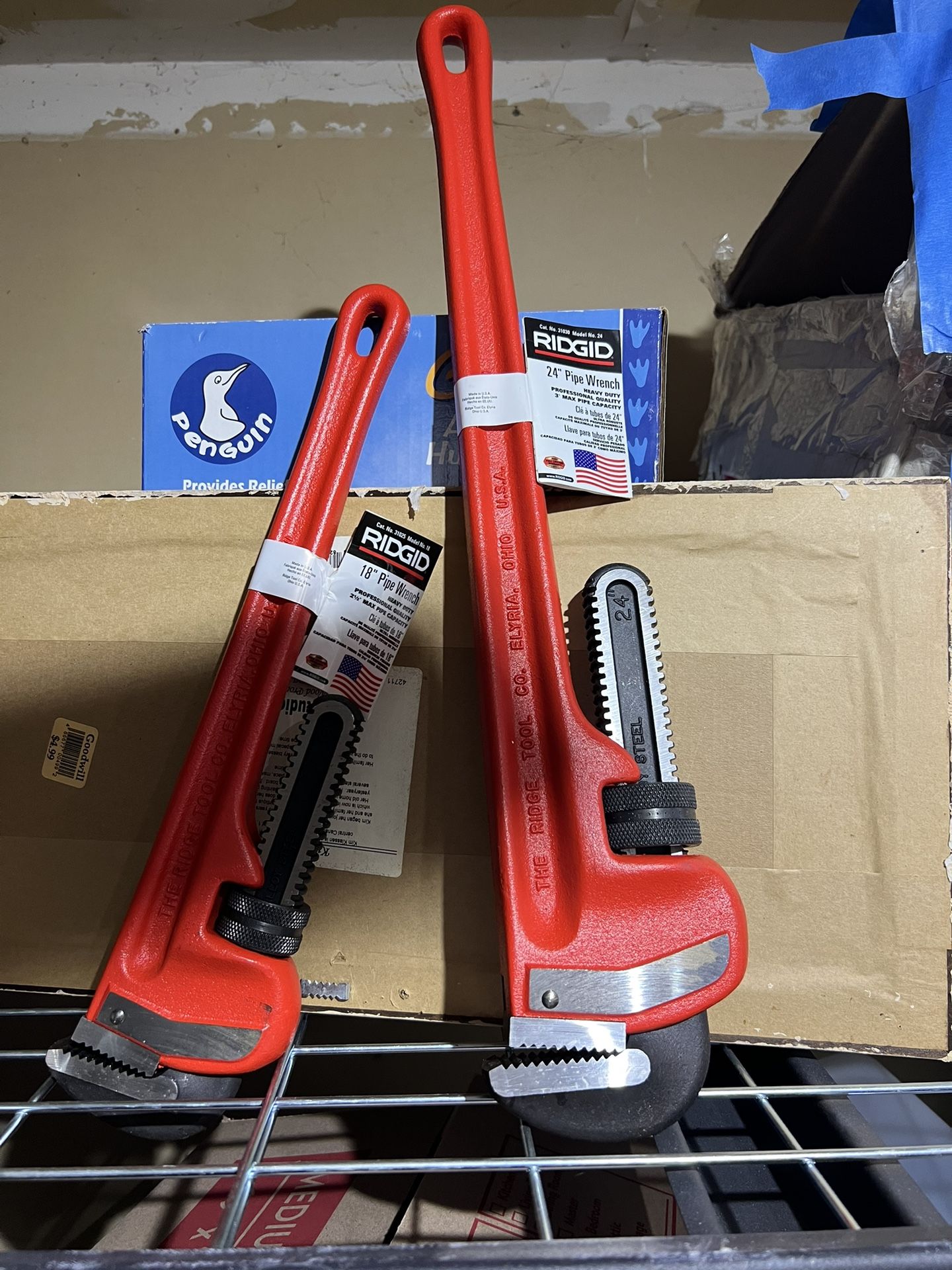 Ridgid Pipe Wrench’s Heavy Duty.