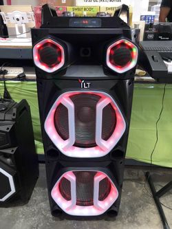 🔊🔊 Dual 12 Inch Karaoke Rechargeable Pro Speaker, Mic, Bluetooth AUX/USB, LEDs🔊🔊