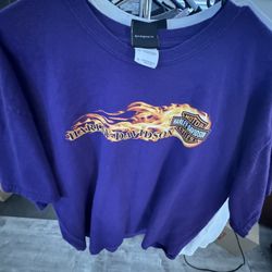 y2k harley davidson shirt L