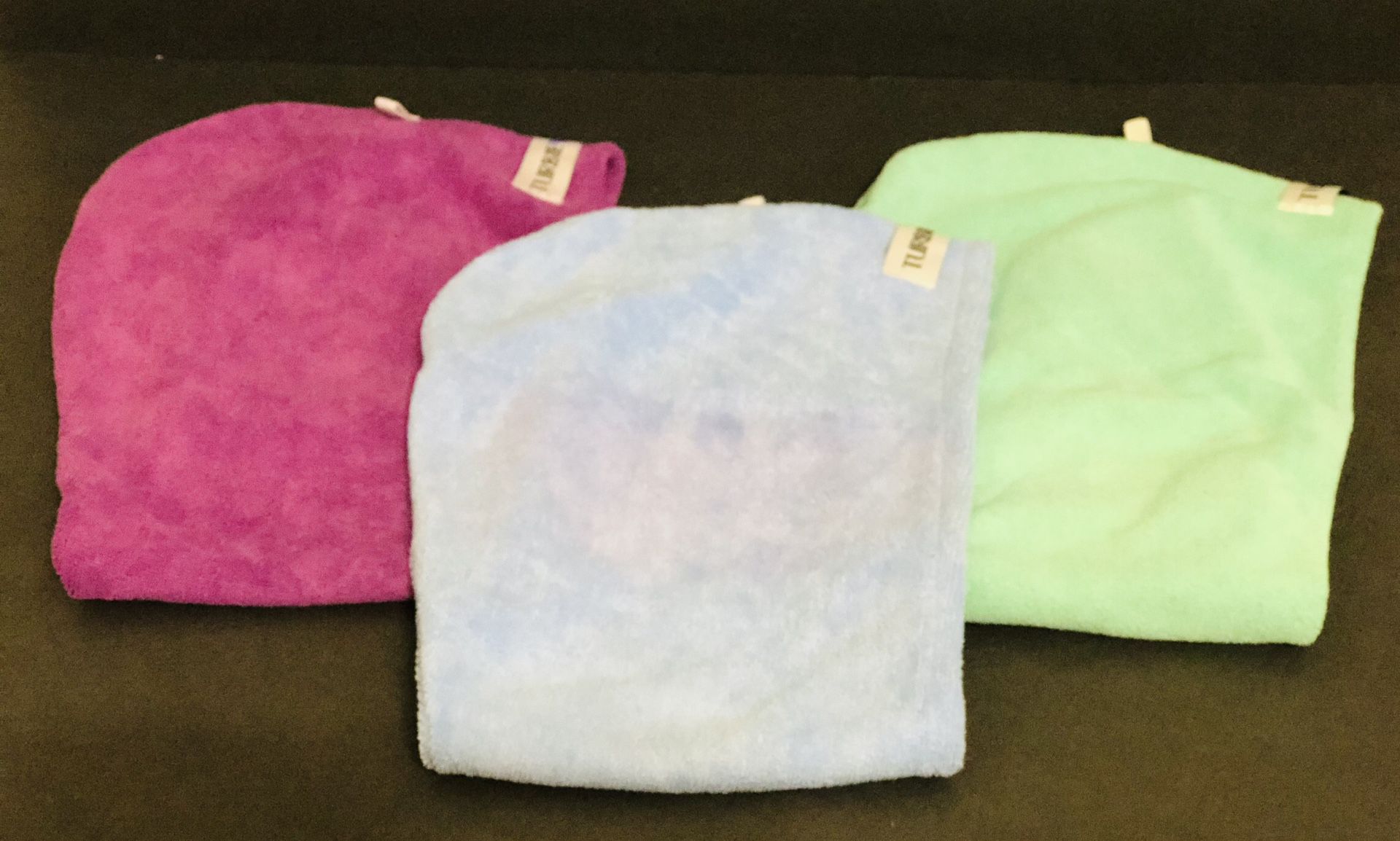 Turbie Twist Microfiber Hair Towel Wrap Set of Three Pink, Mint, and Purple  for Sale in Fort Meade, FL - OfferUp