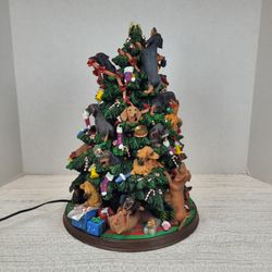 Danbury Mint Dachshund Christmas Tree Light Up
