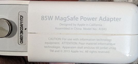 Original Apple MacBook 85 W Magsafe Charger