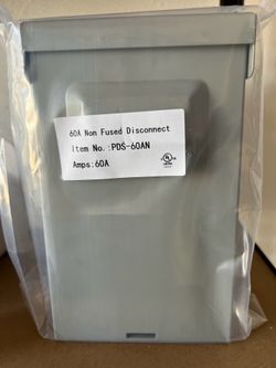 60 non-fused disconnect box