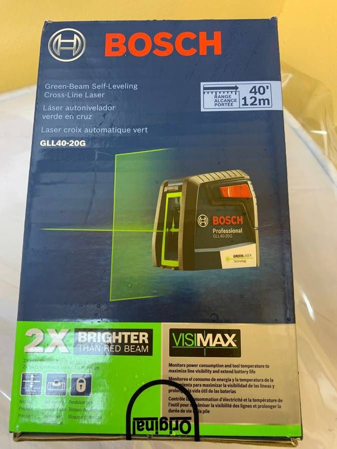 Bosch 40-ft Self-Leveling Indoor Cross-line Laser Level