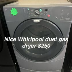 Nice Whirlpool Duet Gas Dryer 