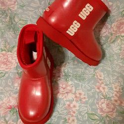 UGG** KID'S  RAIN BOOTS **Sz 12*RED