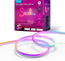 Govee 13.12ft Indoor Neon Rope Light 2s White, Color Changing