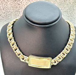127.7 Gms 10KT-YG Solid Close Chino Link Chain 
