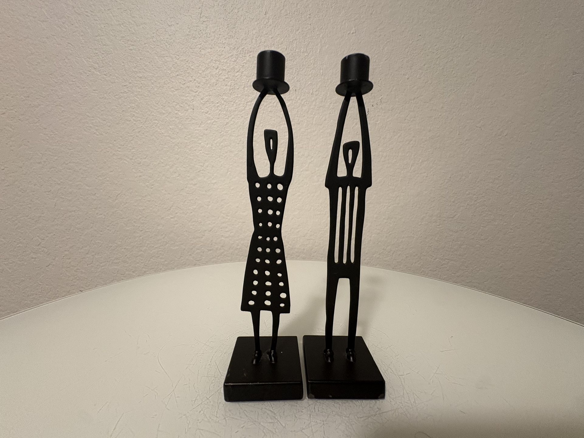 SMALL Metal Candle Holders Male Female