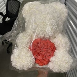 New Flower Stuffed Animal With Heart 