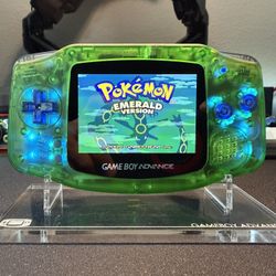 Gameboy Advance Full Custom System (Clear Green)
