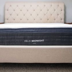 King Mattress, Helix Luxe Midnight, Hybrid Cooling, Like New, FREE Local Delivery