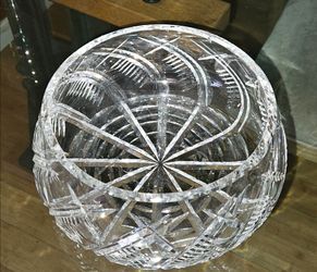 Stunning, authentic antique American Brilliant Period (ABP) cut-glass rose bowl