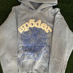 baby blue sp5der hoodie