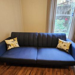 Blue Expandable Couch