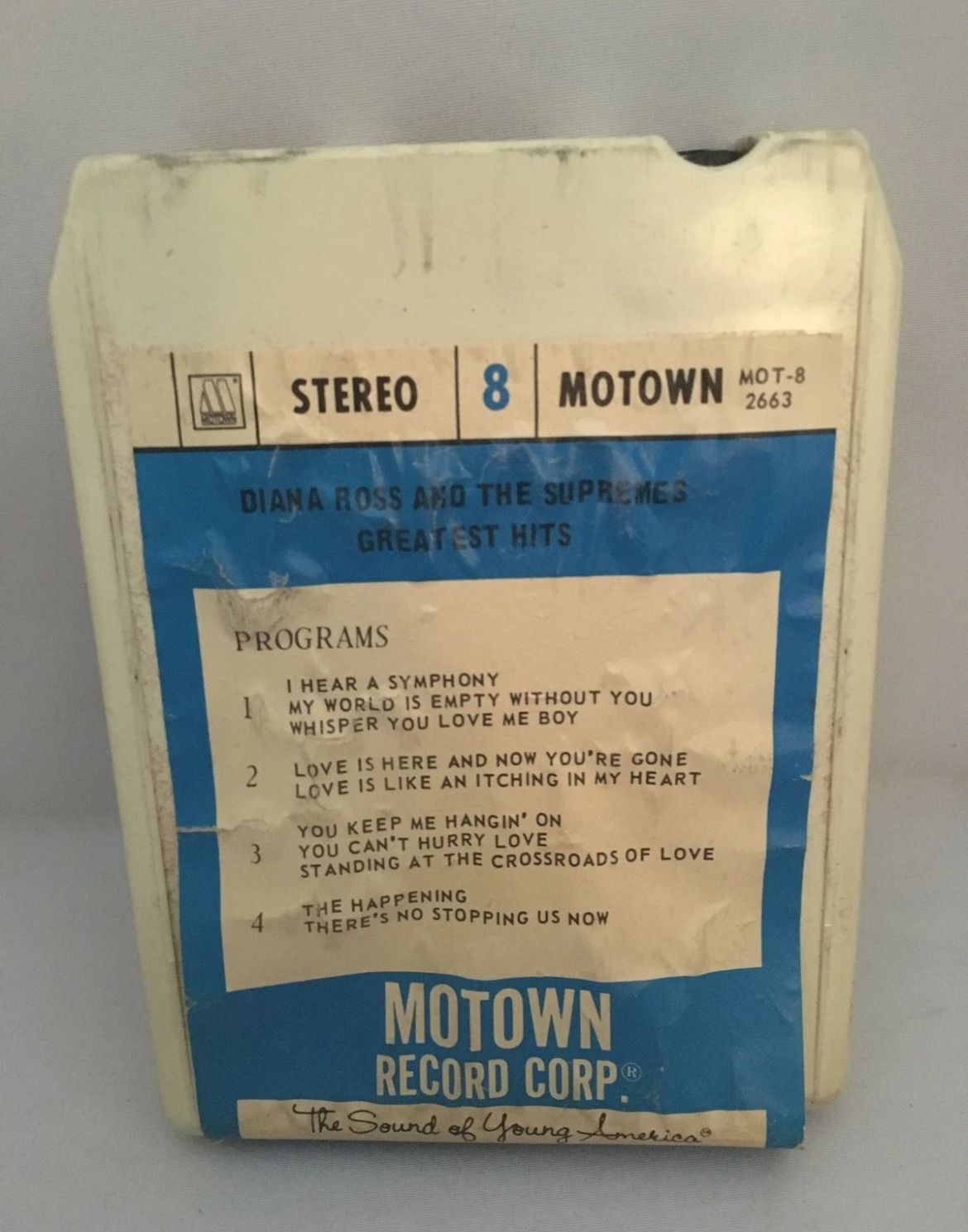 DIANA ROSS AND THE SUPREMES GREATEST HITS 8Track -used- see details below !!!!!!