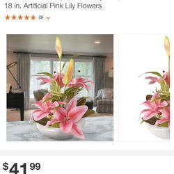 Pink Lily 18 Inch 
