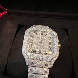 Fully iced watch