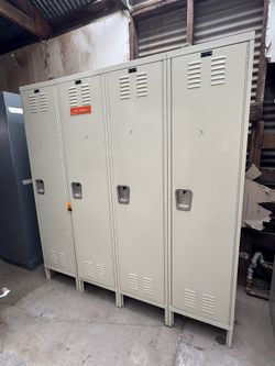 Industrial Metal Lockers – Multiple Units Available