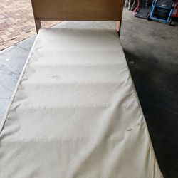 Twin Bed With Box Spring/Shelving 