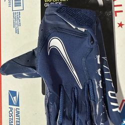 Brand New Nike Vapor Jet Football Gloves Navy White Men Size Small