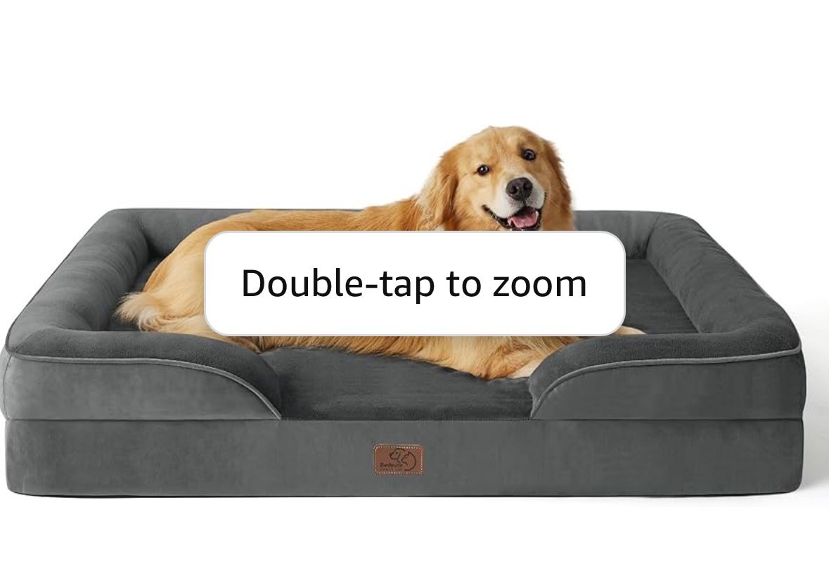 Orthopedic Dog Bed for Extra Large Dogs - XL Plus Waterproof Dog Sofa Beds, Supportive Foam Pet Couch Bed with Removable Washable Cover, Waterproof Li