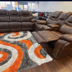 SEXY AND DURABLE! RECLINING SOFA AND LOVESEAT! DELIVERY NOW! ALL CREDITS WELCOME! $999 FOR BOTH! 