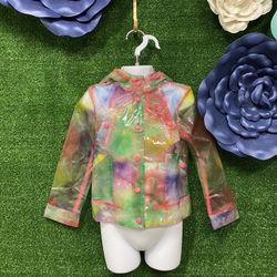 Coffeeshop New York Colorful Raincoat Size 4T