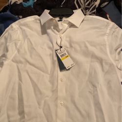 PERRY ELLIS  MENS DRESS SHIRT