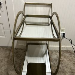 Ring Bar Cart By House of Hampton preowned but still in good conditions 