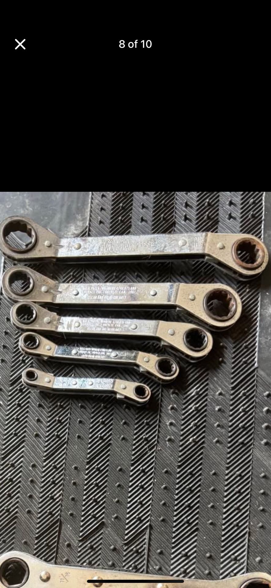 Craftsman Offset Ratcheting Metric Wrench Set Of 5 Like New