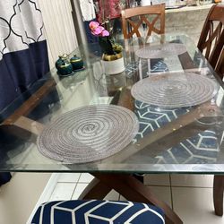 Glass Dining Table 