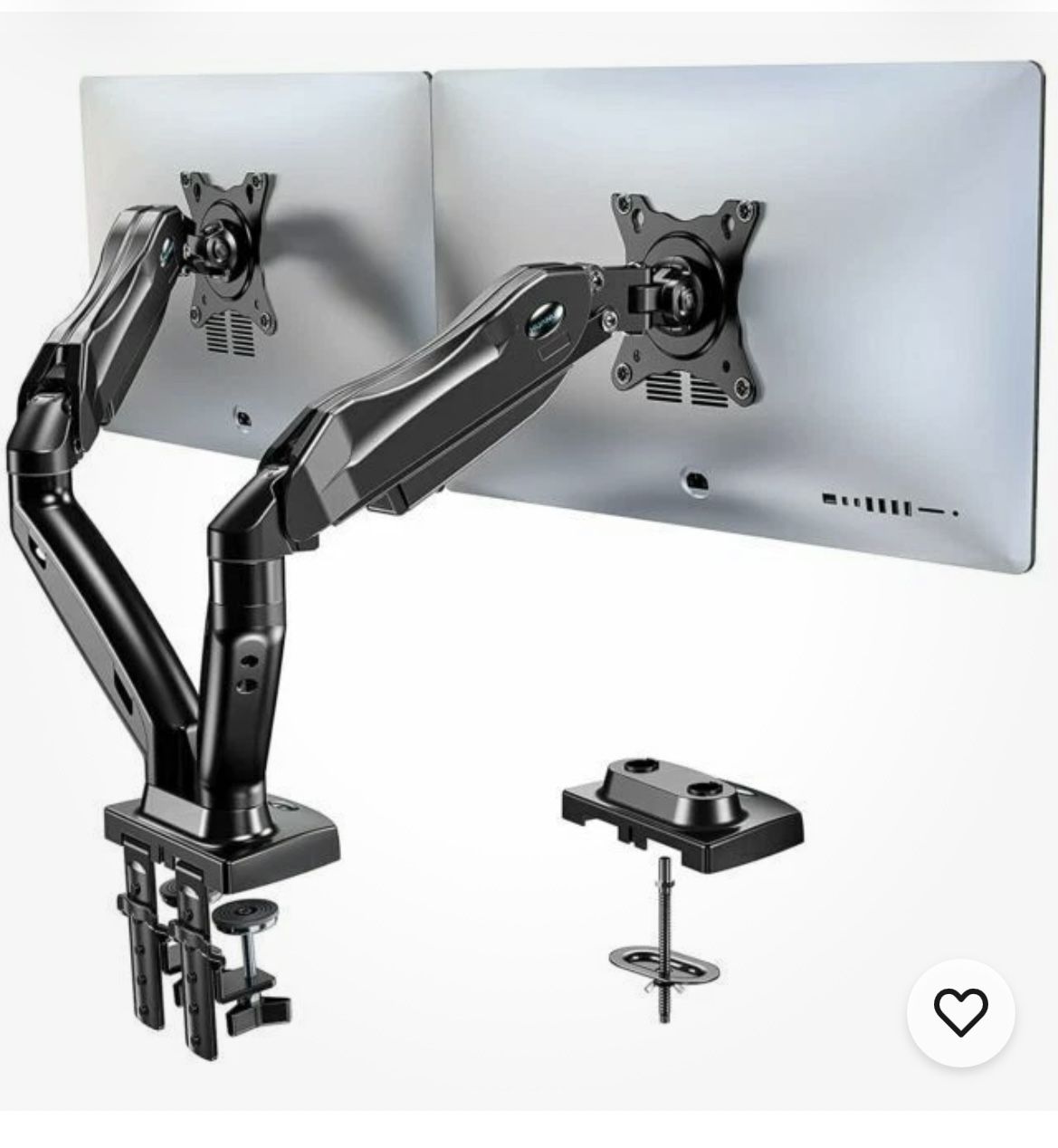 HUANUO HNDS6 Dual Monitor Stand - Black.