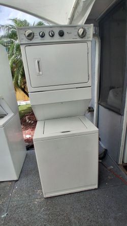 Stackable 27" Washer and Dryer Work Perfect