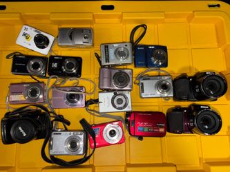 Lot of broken cameras