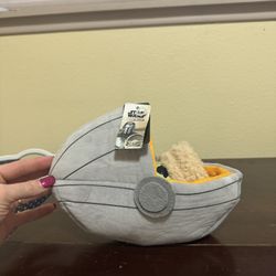 Star Wars Mandalorian Dog Toy The Child Carriage Plush NWT