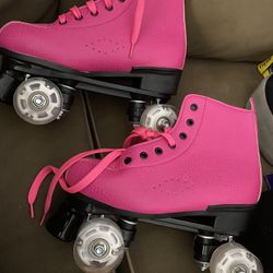 Size 9 Pink Ladies Brand New Roller Skates 
