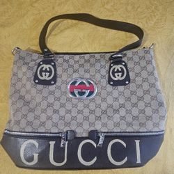 Gucci Brown Monogram Canvas Medium Vintage Tote Bag