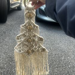 Christmas Tree Hanging Macrame 