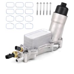 Upgraded Aluminum Engine Oil Filter Housing Oil E(73)