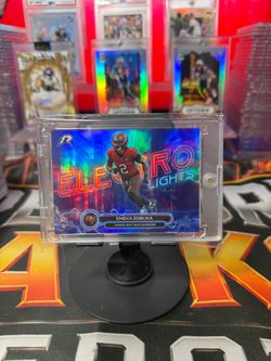 Emeka Egbuka Rookie Electro Lights Holo Card