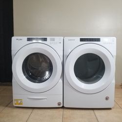 Whirlpool Washer And Electric Dryer Free Deliver And Install 6 Month warranty 