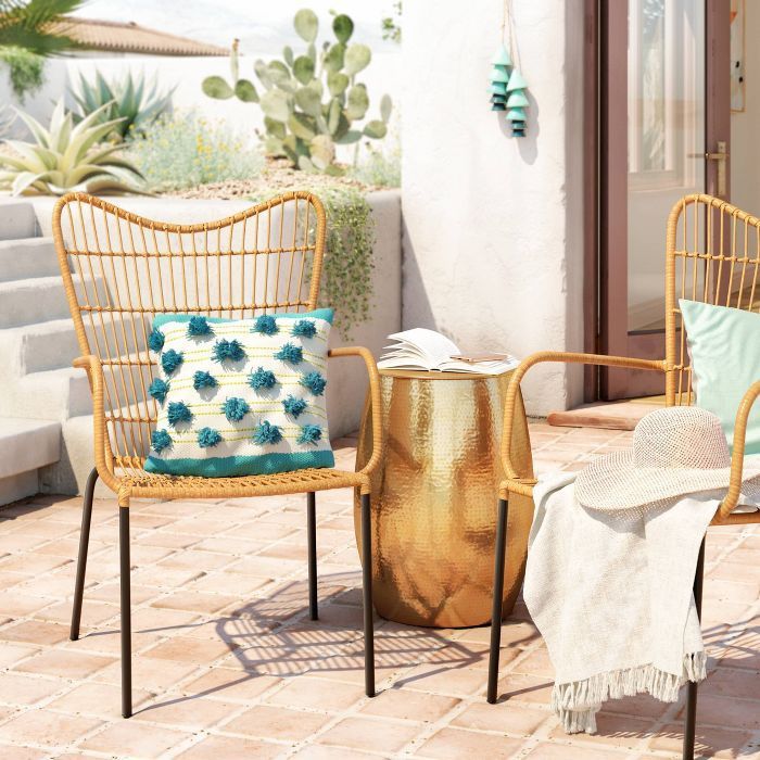 22118 Wicker Patio Accent Chair — Opalhouse - Only ONE Available - Follow Me For Rugs ❗️