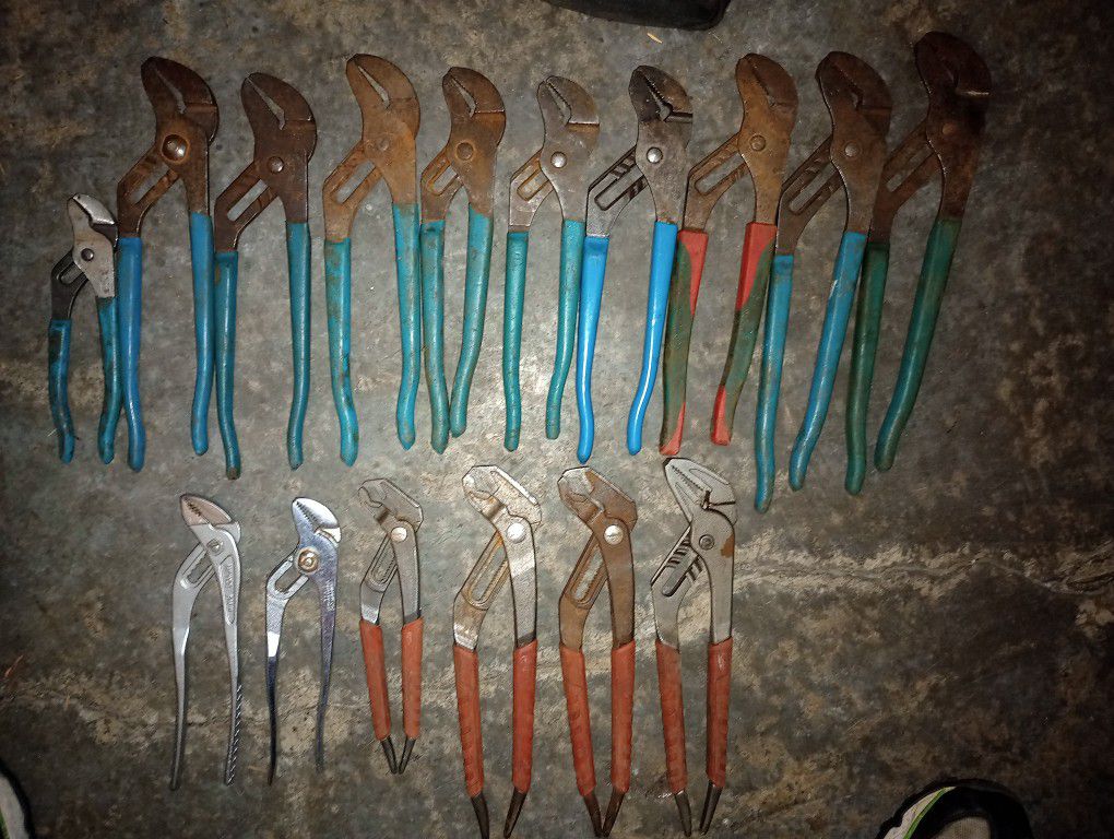 Collection Of Tongue And Groove Pliers