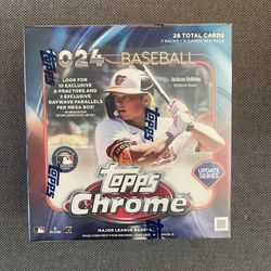 TOPPS 2024 MLB Chrome Update Series Mega Box